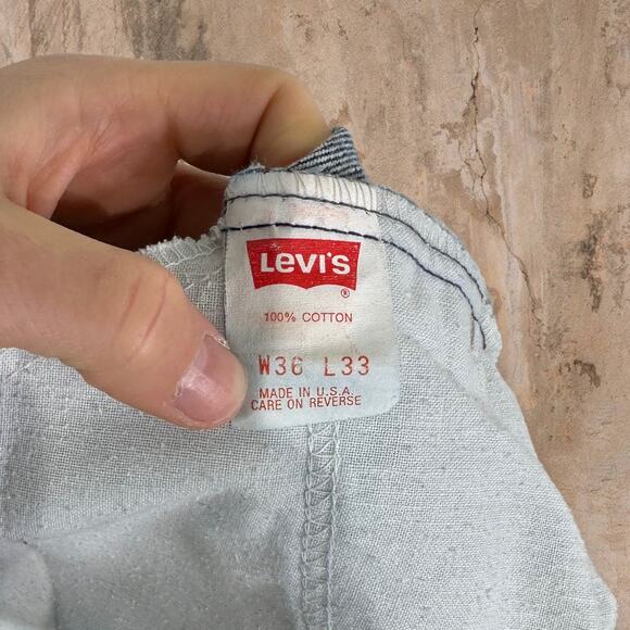 Vintage Orange Tab Levis Jeans 517 Bootcut Flared Made in USA Medium Wash 80s - Picture 6 of 6